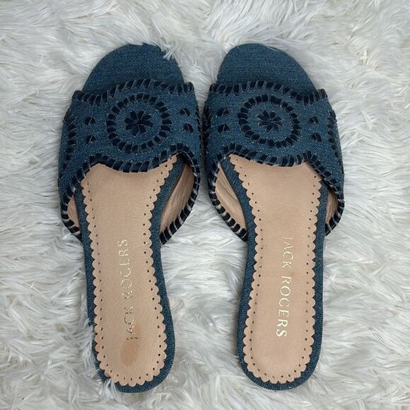 Jack Rogers Thompson Slide Denim - Picture 6 of 10